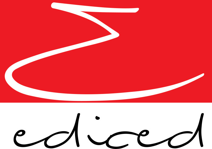 Red Script E Scripted Ediced logo – Pell Graphics